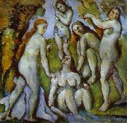 Paul Cezanne Five Bathers oil